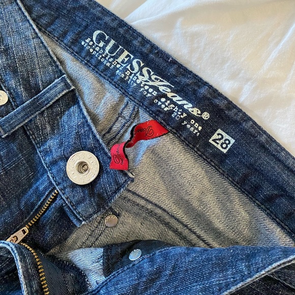 Guess Jeans with crystal embellishments, boot cut, slim fit. Sz 27 - Picture 4 of 9